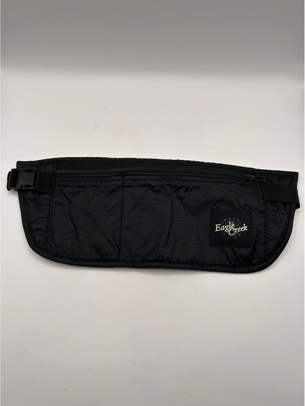 Eagle Creek Travel Gear Black Money Belt Undercover Waist Pouch Passport Wallet